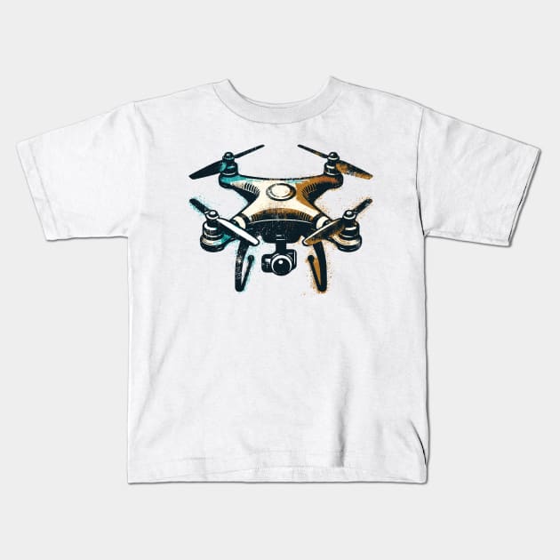 Drone Kids T-Shirt by Vehicles-Art